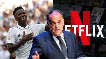 Tras el veto a Netflix en Mestalla, Tebas ataca a la televisión del Real Madrid