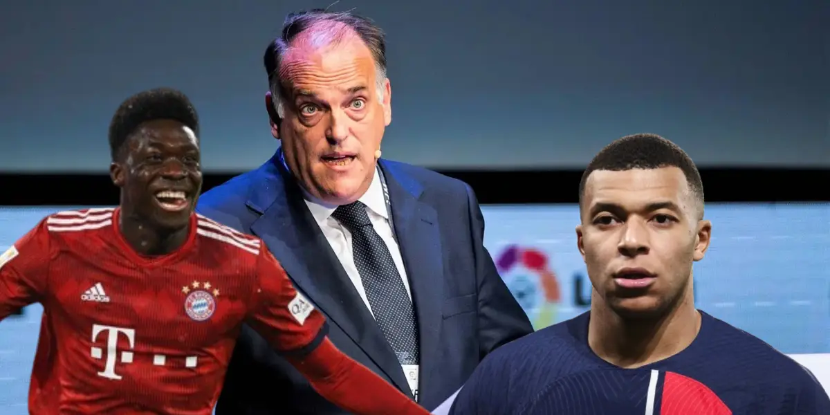 Las palabras de Javier Tebas sobre la llegada de Davies y Mbappé al Real Madrid.