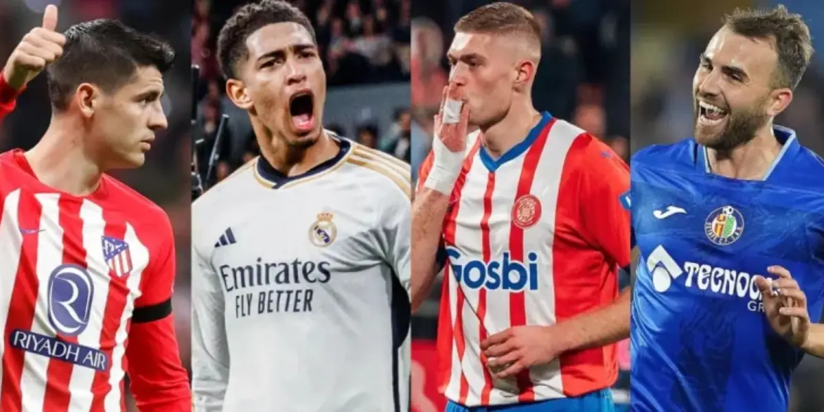 Le pisan los talones a Bellingham, así quedó la tabla de goleadores en España