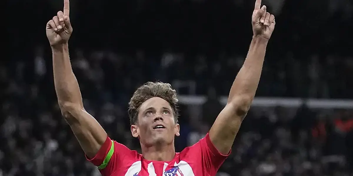 Llorente celebra el gol del Atlético. Imagen: Marca.