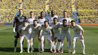 Los jugadores del Real Madrid posan antes del partido contra Las Palmas. Imagen: La Liga.