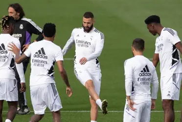 Mariano Díaz no se entrenó con el grupo este martes por molestias