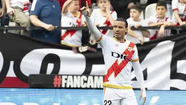 Raúl de Tomás celebra el gol del empate. Imagen: LaLiga