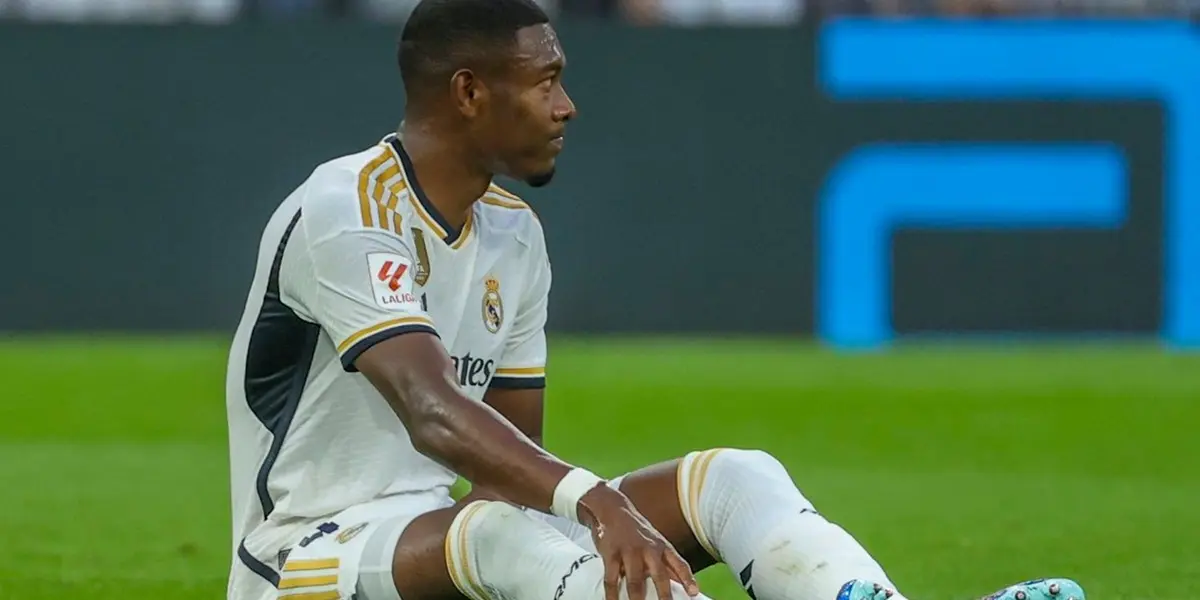 Solo toca rezar, el zaguero austriaco David Alaba piso mal y se retiró asistido del campo de juego.