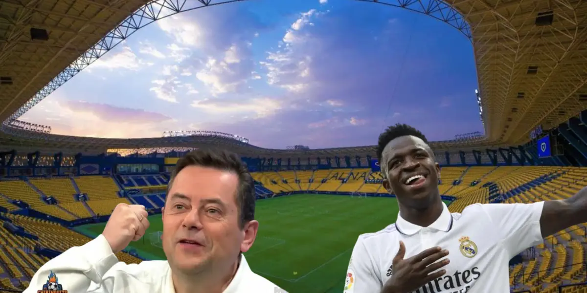 Tomás Roncero, eufórico con el partido de Vinicius.