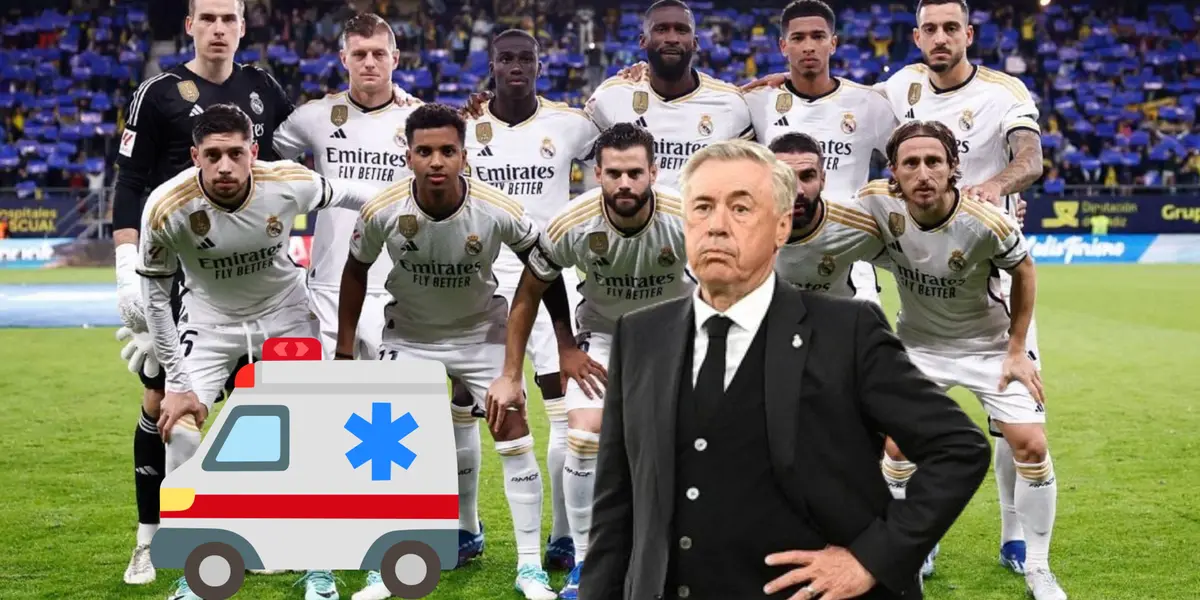 Un jugador del Real Madrid salió cojeando del campo tras la disputa del derbi.