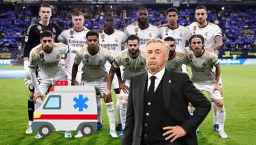 Un jugador del Real Madrid salió cojeando del campo tras la disputa del derbi.