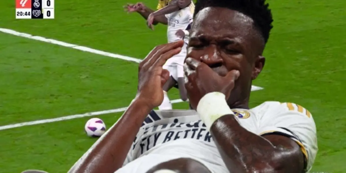 Una agresión sobre Vinicius pasó totalmente desapercibida por el VAR y el árbitro.
