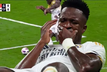 Una agresión sobre Vinicius pasó totalmente desapercibida por el VAR y el árbitro.