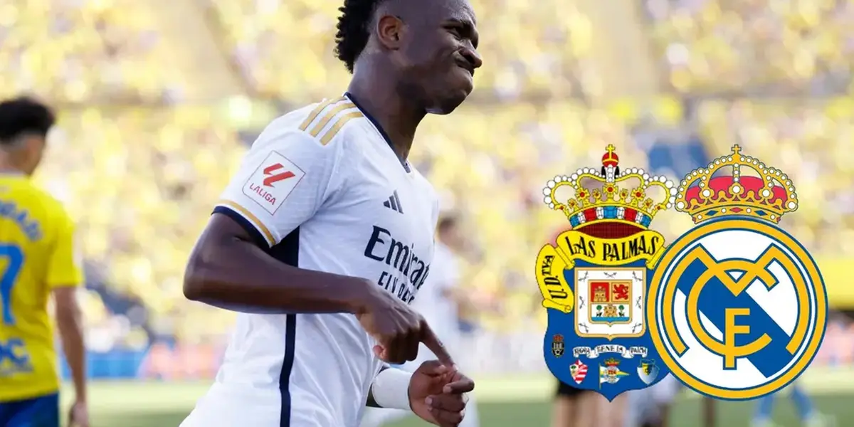 Vinicius celebra el gol del empate.