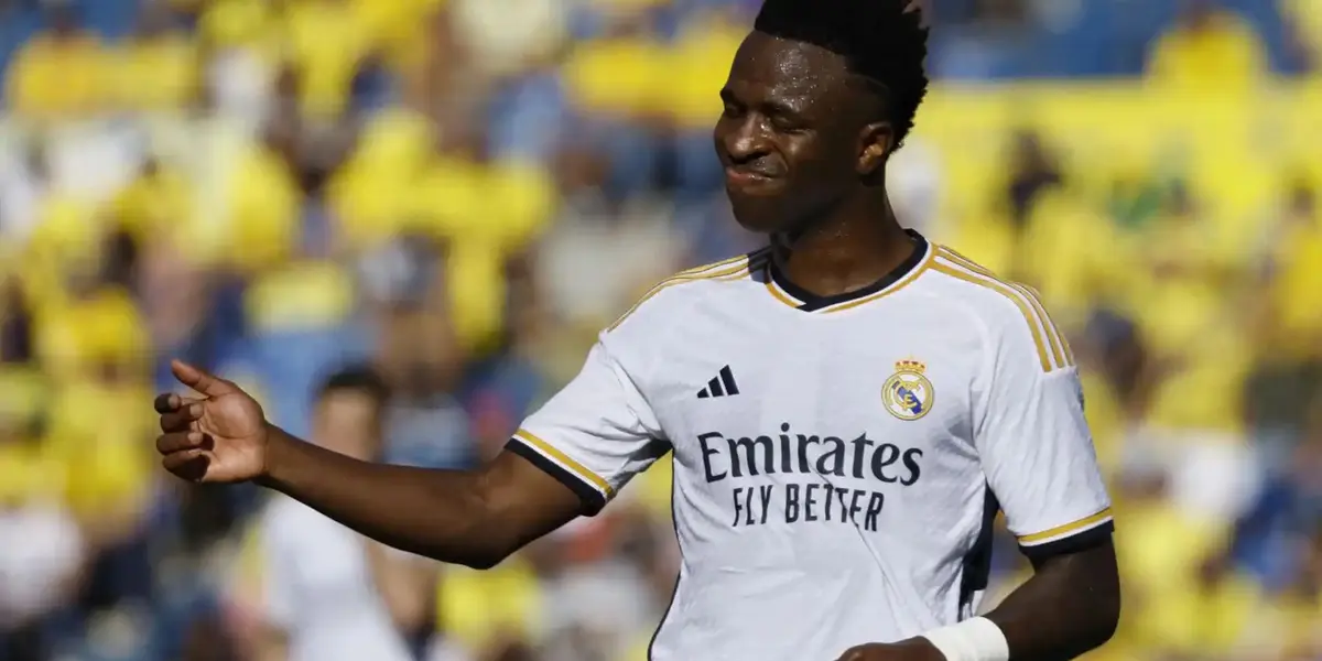 Vinicius, en el partido de hoy contra Las Palmas. Imagen: El Español.