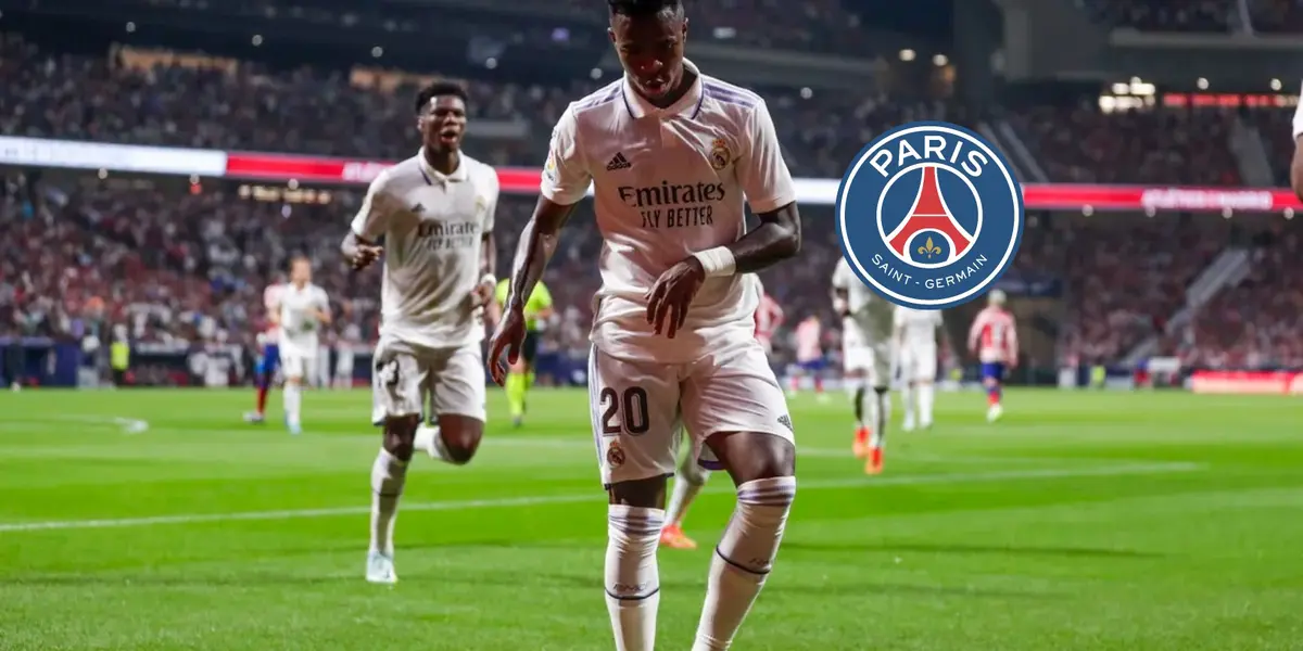 Vinicius Jr es pretendido por el PSG para la siguiente temporada