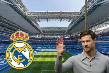 Xabi Alonso responde a unos aficionados sobre entrenar al Real Madrid.