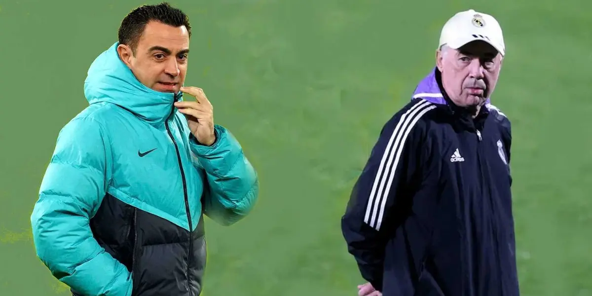 Xavi y Ancelotti, protagonistas de cara a la cita de mañana. Imagen: RTVE.