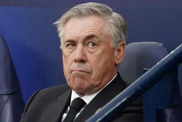 Carlo Ancelotti, en el banquillo antes de disputar un encuentro. Imagen: Bein Sports.