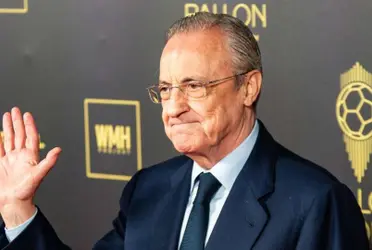 Florentino Pérez en la gala del Balón de Oro. Imagen: Diario Gol.
